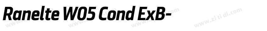 Ranelte W05 Cond ExB字体转换